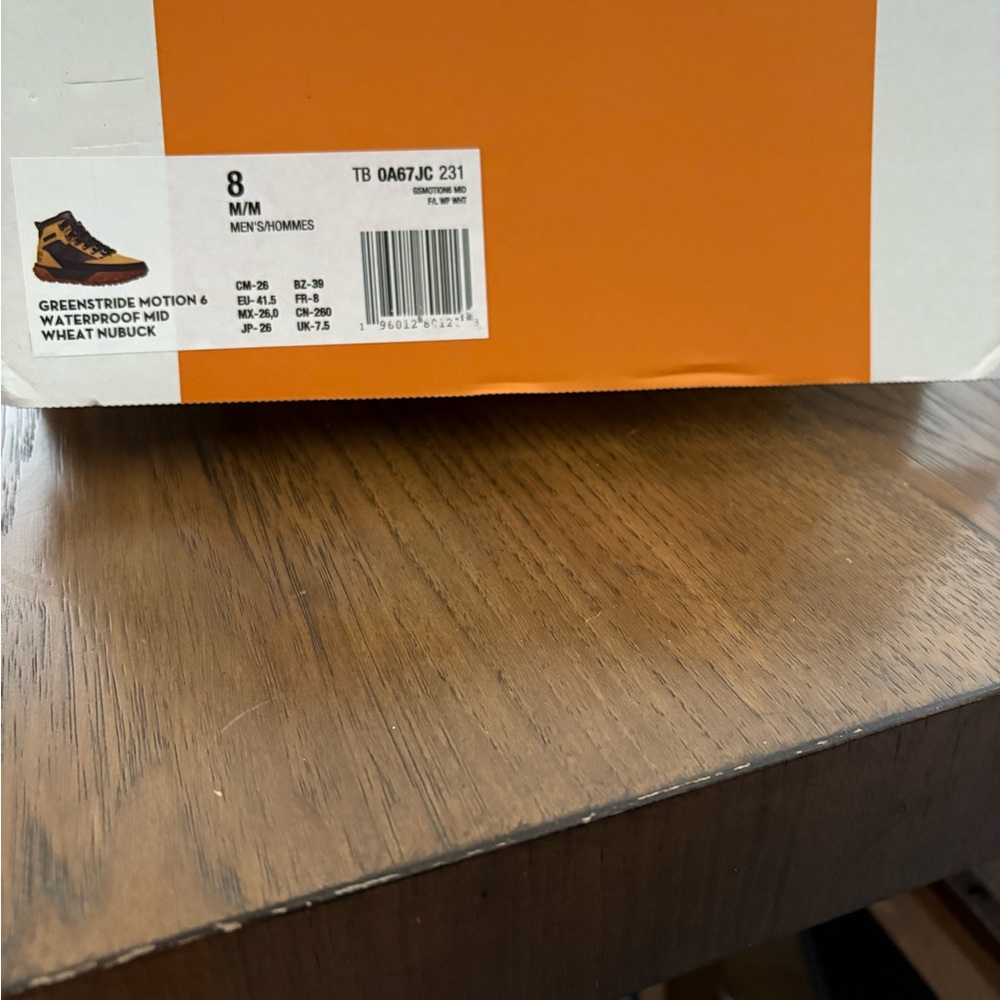 Timberland Greenstride Motion 6 Boots - Wheat Nubuck-Men’s size 8